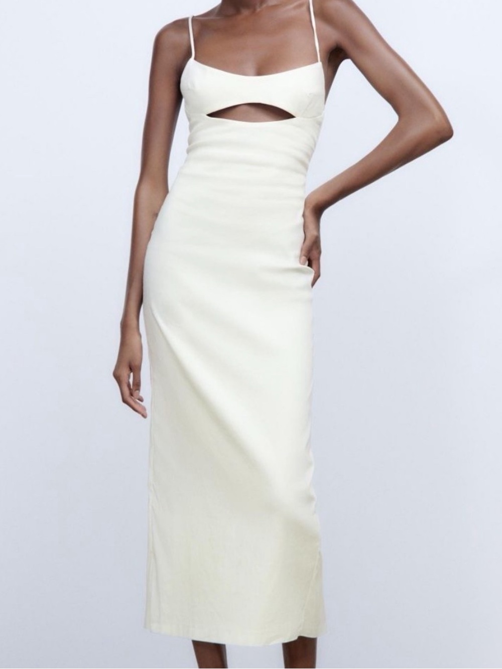 NWT Zara Cutout Midi Dress
